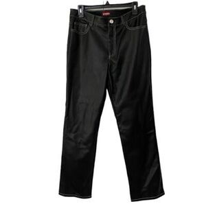 NWOT STAUD Elliot Vegan Leather Pants Black 10